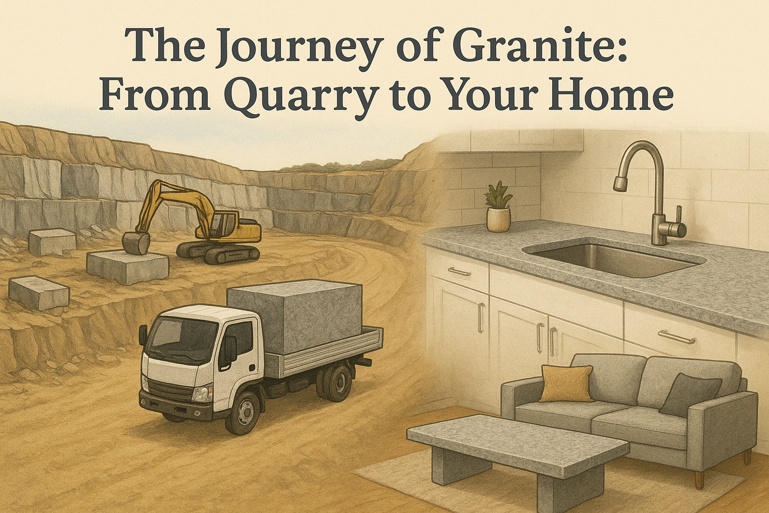 The Journey of Granite: From Quarry to Your Home – A Deccanstonecraft Story